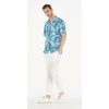 image:imageHawaii Hangover Family Matching Hawaiian Clothes Simply Blue Leaves  Family matching Hawaiian outfits Simply Blue Leaves lightweight rayon machine washable tropical leaf print luausMen Short Sleeve