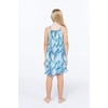 image:imageHawaii Hangover Family Matching Hawaiian Clothes Simply Blue Leaves  Family matching Hawaiian outfits Simply Blue Leaves lightweight rayon machine washable tropical leaf print luausGirl Shift