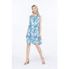 image:imageHawaii Hangover Family Matching Hawaiian Clothes Simply Blue Leaves  Family matching Hawaiian outfits Simply Blue Leaves lightweight rayon machine washable tropical leaf print luausWomen Shift