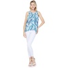 image:imageHawaii Hangover Family Matching Hawaiian Clothes Simply Blue Leaves  Family matching Hawaiian outfits Simply Blue Leaves lightweight rayon machine washable tropical leaf print luausWomen Tank Top