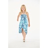 image:imageHawaii Hangover Family Matching Hawaiian Clothes Simply Blue Leaves  Family matching Hawaiian outfits Simply Blue Leaves lightweight rayon machine washable tropical leaf print luausGirl Halter