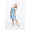 image:imageHawaii Hangover Family Matching Hawaiian Clothes Simply Blue Leaves  Family matching Hawaiian outfits Simply Blue Leaves lightweight rayon machine washable tropical leaf print luausGirl Ruffle Tank
