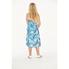 image:imageHawaii Hangover Family Matching Hawaiian Clothes Simply Blue Leaves  Family matching Hawaiian outfits Simply Blue Leaves lightweight rayon machine washable tropical leaf print luausGirl Halter
