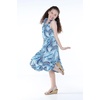 image:imageHawaii Hangover Family Matching Hawaiian Clothes Simply Blue Leaves  Family matching Hawaiian outfits Simply Blue Leaves lightweight rayon machine washable tropical leaf print luausGirl Wrap