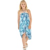 image:imageHawaii Hangover Family Matching Hawaiian Clothes Simply Blue Leaves  Family matching Hawaiian outfits Simply Blue Leaves lightweight rayon machine washable tropical leaf print luausGirl Halter