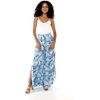 image:imageHawaii Hangover Family Matching Hawaiian Clothes Simply Blue Leaves  Family matching Hawaiian outfits Simply Blue Leaves lightweight rayon machine washable tropical leaf print luausWomen Wide Leg Pants