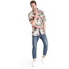 image:imageMatchable Couple Hawaiian Shirt or Jumpsuit Signature Prints Hibiscus  Sold Individually Matchable Couple Collection Soft Rayon Fabric Signature Tropical Prints Vacation ReadyMen Neon Sunset Pink