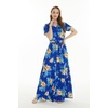 image:imageMatchable Couple Hawaiian Shirt or Jumpsuit Signature Prints Hibiscus  Sold Individually Matchable Couple Collection Soft Rayon Fabric Signature Tropical Prints Vacation ReadyWomen Hibiscus Blue