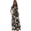 image:imageMatchable Couple Hawaiian Shirt or Jumpsuit Signature Prints Hibiscus  Sold Individually Matchable Couple Collection Soft Rayon Fabric Signature Tropical Prints Vacation ReadyWomen Hibiscus Black