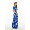 image:imageMatchable Couple Hawaiian Shirt or Jumpsuit Signature Prints Hibiscus  Sold Individually Matchable Couple Collection Soft Rayon Fabric Signature Tropical Prints Vacation ReadyWomen Hibiscus Blue