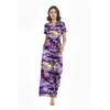 image:imageMatchable Couple Hawaiian Shirt or Jumpsuit Signature Prints Hibiscus  Sold Individually Matchable Couple Collection Soft Rayon Fabric Signature Tropical Prints Vacation ReadyWomen Sunset Purple