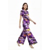 image:imageMatchable Couple Hawaiian Shirt or Jumpsuit Signature Prints Hibiscus  Sold Individually Matchable Couple Collection Soft Rayon Fabric Signature Tropical Prints Vacation ReadyWomen Sunset Purple