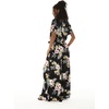 image:imageMatchable Couple Hawaiian Shirt or Jumpsuit Signature Prints Hibiscus  Sold Individually Matchable Couple Collection Soft Rayon Fabric Signature Tropical Prints Vacation ReadyWomen Hibiscus Black