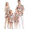 image:imageHawaii Hangover Family Matching Hawaiian Clothes Neon Sunset Pink  Family Matching Hawaiian Clothes Neon Sunset Pink lightweight rayon machine washable tropical floral print luausWomen Short Rahee