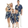 image:imageMatchable Family Hawaiian Luau Men Women Girl Boy Clothes in Pineapple Garden NavyGirl Hat