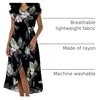 image:imageMatchable Couple Hawaiian Shirt or Wrap Dress Signature Prints Pineapple  Sold Individually Soft Rayon Fabric Lightweight Comfort Signature Tropical Prints Vacation ReadyWomen Pineapple Garden Black