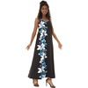 image:imageHawaii Hangover Family Matching Clothes Watercolor Orchid Black Turquoise  Family matching Hawaiian outfits Watercolor Orchid Black Turquoise quick dry stretch fabric machine washableWomen Sweet Heart Maxi
