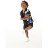 image:imageHawaii Hangover Family Matching Clothes Watercolor Orchid Black Turquoise  Family matching Hawaiian outfits Watercolor Orchid Black Turquoise quick dry stretch fabric machine washableBoy Short Sleeve Side