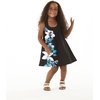 image:imageHawaii Hangover Family Matching Clothes Watercolor Orchid Black Turquoise  Family matching Hawaiian outfits Watercolor Orchid Black Turquoise quick dry stretch fabric machine washableGirl Round Neck Shift Side