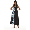 image:imageHawaii Hangover Family Matching Clothes Watercolor Orchid Black Turquoise  Family matching Hawaiian outfits Watercolor Orchid Black Turquoise quick dry stretch fabric machine washableWomen Sweet Heart Maxi