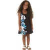 image:imageHawaii Hangover Family Matching Clothes Watercolor Orchid Black Turquoise  Family matching Hawaiian outfits Watercolor Orchid Black Turquoise quick dry stretch fabric machine washableGirl Round Neck Shift Side
