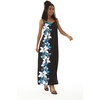 image:imageHawaii Hangover Family Matching Clothes Watercolor Orchid Black Turquoise  Family matching Hawaiian outfits Watercolor Orchid Black Turquoise quick dry stretch fabric machine washableWomen Sweet Heart Maxi