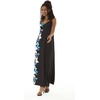 image:imageHawaii Hangover Family Matching Clothes Watercolor Orchid Black Turquoise  Family matching Hawaiian outfits Watercolor Orchid Black Turquoise quick dry stretch fabric machine washableWomen Sweet Heart Maxi