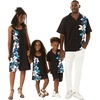 image:imageHawaii Hangover Family Matching Clothes Watercolor Orchid Black Turquoise  Family matching Hawaiian outfits Watercolor Orchid Black Turquoise quick dry stretch fabric machine washableGirl Round Neck Shift Side