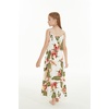 image:imageHawaii Hangover Family Matching Hawaiian Clothes Cream Rafelsia  Family matching Hawaiian outfits Cream Rafelsia lightweight rayon machine washable tropical floral print luaus cruisesGirl Maxi Tiered