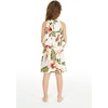 image:imageHawaii Hangover Family Matching Hawaiian Clothes Cream Rafelsia  Family matching Hawaiian outfits Cream Rafelsia lightweight rayon machine washable tropical floral print luaus cruisesGirl Ruffle Tank