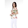 image:imageHawaii Hangover Family Matching Hawaiian Clothes Cream Rafelsia  Family matching Hawaiian outfits Cream Rafelsia lightweight rayon machine washable tropical floral print luaus cruisesWomen Offshoulder Ruffle Top