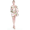 image:imageHawaii Hangover Family Matching Hawaiian Clothes Cream Rafelsia  Family matching Hawaiian outfits Cream Rafelsia lightweight rayon machine washable tropical floral print luaus cruisesWomen Short Poncho