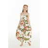image:imageHawaii Hangover Family Matching Hawaiian Clothes Cream Rafelsia  Family matching Hawaiian outfits Cream Rafelsia lightweight rayon machine washable tropical floral print luaus cruisesGirl Maxi Tiered