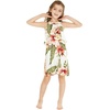 image:imageHawaii Hangover Family Matching Hawaiian Clothes Cream Rafelsia  Family matching Hawaiian outfits Cream Rafelsia lightweight rayon machine washable tropical floral print luaus cruisesGirl Ruffle Tank