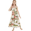 image:imageHawaii Hangover Family Matching Hawaiian Clothes Cream Rafelsia  Family matching Hawaiian outfits Cream Rafelsia lightweight rayon machine washable tropical floral print luaus cruisesGirl Maxi Tiered