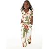 image:imageHawaii Hangover Family Matching Hawaiian Clothes Cream Rafelsia  Family matching Hawaiian outfits Cream Rafelsia lightweight rayon machine washable tropical floral print luaus cruisesGirl Wide Leg Jumpsuit