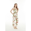 image:imageHawaii Hangover Family Matching Hawaiian Clothes Cream Rafelsia  Family matching Hawaiian outfits Cream Rafelsia lightweight rayon machine washable tropical floral print luaus cruisesWomen V Neck Jumpsuit