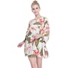 image:imageHawaii Hangover Family Matching Hawaiian Clothes Cream Rafelsia  Family matching Hawaiian outfits Cream Rafelsia lightweight rayon machine washable tropical floral print luaus cruisesWomen Short Poncho