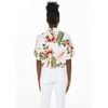 image:imageHawaii Hangover Family Matching Hawaiian Clothes Cream Rafelsia  Family matching Hawaiian outfits Cream Rafelsia lightweight rayon machine washable tropical floral print luaus cruisesWomen Tie Front Shirt