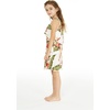 image:imageHawaii Hangover Family Matching Hawaiian Clothes Cream Rafelsia  Family matching Hawaiian outfits Cream Rafelsia lightweight rayon machine washable tropical floral print luaus cruisesGirl Ruffle Tank