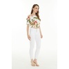 image:imageHawaii Hangover Family Matching Hawaiian Clothes Cream Rafelsia  Family matching Hawaiian outfits Cream Rafelsia lightweight rayon machine washable tropical floral print luaus cruisesWomen Smock Top