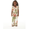 image:imageHawaii Hangover Family Matching Hawaiian Clothes Cream Rafelsia  Family matching Hawaiian outfits Cream Rafelsia lightweight rayon machine washable tropical floral print luaus cruisesGirl Wide Leg Jumpsuit