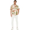image:imageHawaii Hangover Family Matching Hawaiian Clothes Cream Rafelsia  Family matching Hawaiian outfits Cream Rafelsia lightweight rayon machine washable tropical floral print luaus cruisesMen Short Sleeve