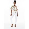 image:imageHawaii Hangover Family Matching Hawaiian Clothes Cream Rafelsia  Family matching Hawaiian outfits Cream Rafelsia lightweight rayon machine washable tropical floral print luaus cruisesWomen Tie Front Shirt