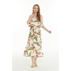 image:imageHawaii Hangover Family Matching Hawaiian Clothes Cream Rafelsia  Family matching Hawaiian outfits Cream Rafelsia lightweight rayon machine washable tropical floral print luaus cruisesWomen Maxi Ruffle