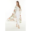 image:imageHawaii Hangover Family Matching Hawaiian Clothes Cream Rafelsia  Family matching Hawaiian outfits Cream Rafelsia lightweight rayon machine washable tropical floral print luaus cruisesWomen Maxi Kimono Cardigan