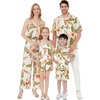 image:imageHawaii Hangover Family Matching Hawaiian Clothes Cream Rafelsia  Family matching Hawaiian outfits Cream Rafelsia lightweight rayon machine washable tropical floral print luaus cruisesWomen Wide Leg Pants
