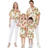 image:imageHawaii Hangover Family Matching Hawaiian Clothes Cream Rafelsia  Family matching Hawaiian outfits Cream Rafelsia lightweight rayon machine washable tropical floral print luaus cruisesGirl Ruffle Tank
