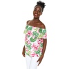 image:imageHawaii Hangover Family Matching Hawaiian Clothes Lotus amp OrchidWomen Offshoulder Ruffle Top