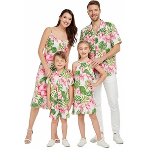 image:imageHawaii Hangover Family Matching Hawaiian Clothes Lotus amp OrchidGirl Ruffle Tank